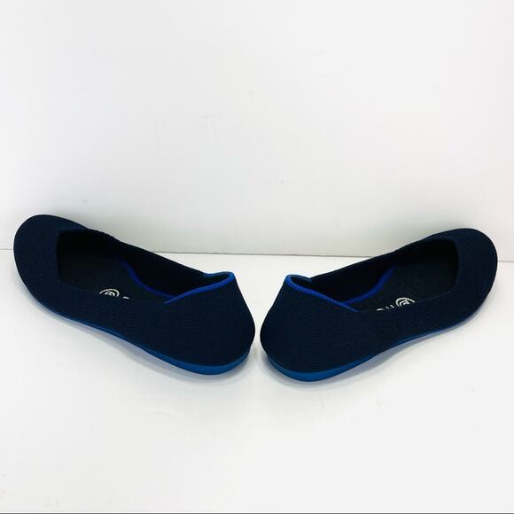 Rothy's Ballet Flats Size 6 Blue Knit Eco-Friendly Sustainable Vegan Round-Toe - Picture 14 of 16